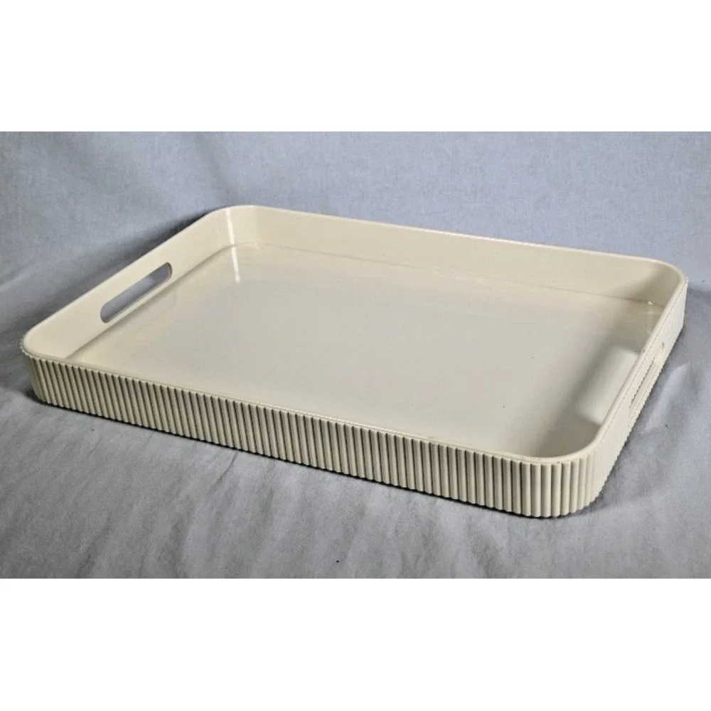 Vintage Estee Lauder Cream Plastic Vanity Tray 16